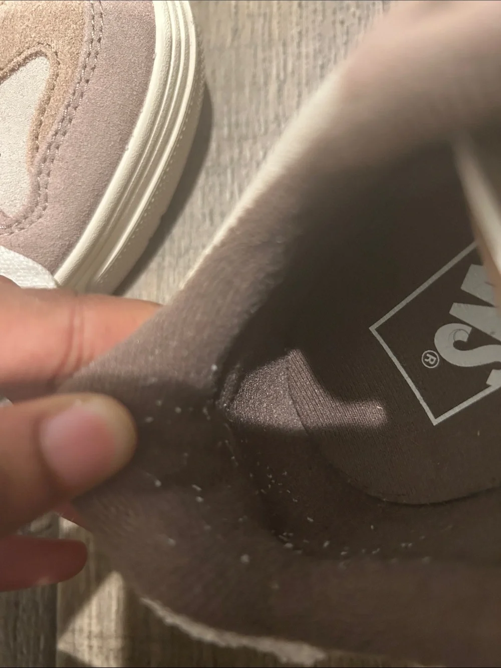 Vans upland shoes in the deep taupe colorway!